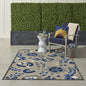 Nourison Home Aloha Natural Blue 5'3" x 7'5" Area Rug - Easy Clean, Non Shedding, Bed Room, Living Room, Dining Room, Kitchen (5' x 8') - color: Natural Blue, size: 5'3" x 7'5" (Rectangular)