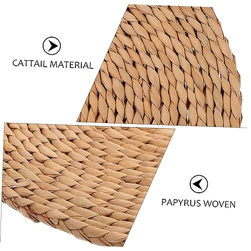 Cabilock Front Door Woven Mat Thick Decorative Meditation Cushion for Indoor Seating Natural Straw Yoga Floor Pad for Meditation and Relaxation