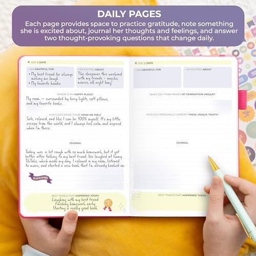 Clever Fox Empowering Journal for Teen Girls – Guided Self-Love Diary with Prompts – Gratitude & Manifestation Notebook, Teenage Gifts (Fuchsia) - color: Fuchsia