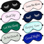 8 Pieces Funny Sleep Mask Silk Eye Mask with Adjustable Strap Soft Cute Blackout Blindfold Eye Cover for Women Men Full Night's Sleep, Travel, Nap, Meditation(Retro Colors) - color: Retro Colors