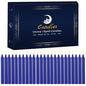 24 Pack Blue Spell Chime Candles – Premium Mini Unscented Taper Candles for Rituals, Prayer, Meditation, Altar, Spells – 4" Tall – Ideal for Witches & Spiritual Practices - color: Blue