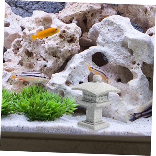 ULTECHNOVO Japanese Mini Statue Zen Garden Lantern Stone Sculpture for Indoor Outdoor Decor