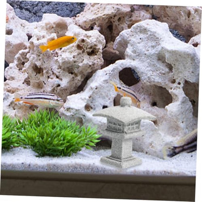 ULTECHNOVO Japanese Mini Statue Zen Garden Lantern Stone Sculpture for Indoor Outdoor Decor