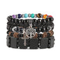 HZMAN Wrap Bracelets Men Women, Hemp Cords Wood Beads Ethnic Tribal Bracelets, Leather Wristbands - style: Tree of Life
