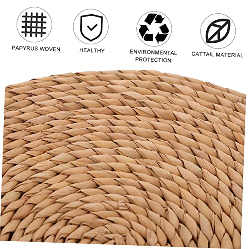 Thickened Woven Yoga Meditation Cushion Floor Pad for Outdoor Picnic Home Use Natural Material Thick Sitting Mat
