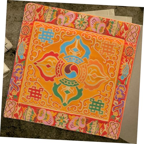 NUOBESTY Buddha Table Cloth Buddhist Embroidery Handmade Brocade for Zen Book Wrapping Temple Supply