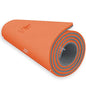 Hatha Yoga Extra Thick TPE Yoga Mat - 72"x 32" Thickness 1/2 Inch -Eco Friendly SGS Certified - With High Density Anti-Tear Exercise Bolster For Home Gym Travel & Floor Outside - color: Orange/Gray