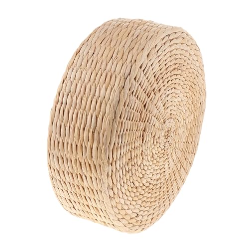 12inch Straw Cushion Tatami Floor Meditation Pillows Buckwheat Couch for Home Decor(30x30x20cm)