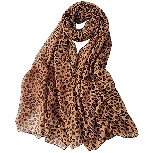Women's Cotton Scarves Lady Light Soft Fashion Solid Scarf Wrap Shawl - color: Classical Leopard1