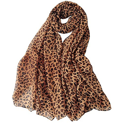 Women's Cotton Scarves Lady Light Soft Fashion Solid Scarf Wrap Shawl - color: Classical Leopard1