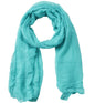 Women's Cotton Scarves Lady Light Soft Fashion Solid Scarf Wrap Shawl - color: Teal