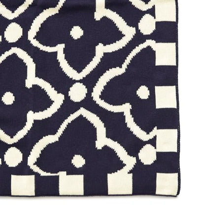 Vera Bradley Women's Cotton Double Knit Throw Blanket - color: Moorish Peacoat