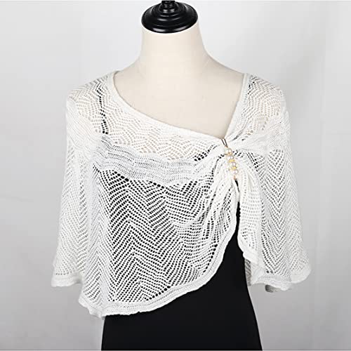 Knitted Sun-Proof Ice Silk Shawl, Knitted Sun-Proof Shawl, Summer Hollow-Out Knit Shawl Wraps, Silk Shawl