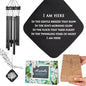 Sympathy Wind Chimes I Tree of Life Wind Chime I Funeral Wind Chimes Sympathy I Bereavement Gift for Loss of Father, Mother, Wife, Husband I Condolence Remembrance Gift I 29" Black - size: B-Black Tree of life