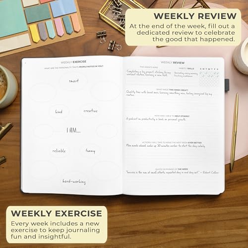 Clever Fox Gratitude Journal Large – Happiness, Positivity & Affirmation Journal – Inspirational Daily Notebook, 3 Months, 8.3x11” (Black) - color: Black, size: A4 (8.5" x 11")