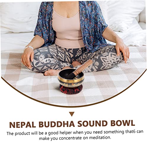 Tibetan Singing Bowl Peaceful Meditation Chime Handmade Craftsmanship Random Color