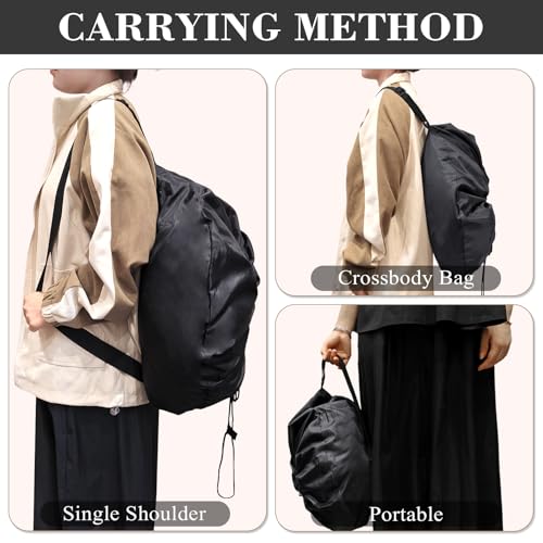Quilt Storage Bag Large Multipurpose Storage Bag Space Saving Travel Laundry Bag Drawstring Waterproof Shoulder Duffle for Camping Outdoor Travel Home