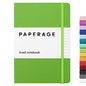PAPERAGE Lined Journal Notebook, (Lime Green), 160 Pages, Medium 5.6 in x 8 in - 100 GSM Thick Paper – Hardcover Journaling Notebook for Work, School & Note Taking - color: Lime Green, style: A. Lined