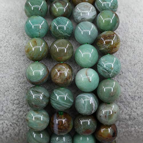 Amandastone Natural Gemstone 8mm Round Beads Stretch Bracelet 7 Inch - color: Australian Blood Jasper