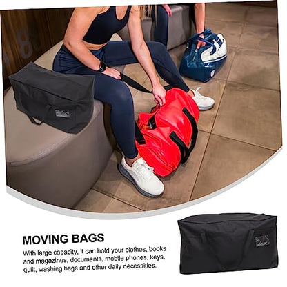 Luxshiny Large Waterproof Storage Bag for Moving and Organizing Clothes Bedding and Quilts Heavy Duty Oxford Fabric with Handles for Travel and Home Use