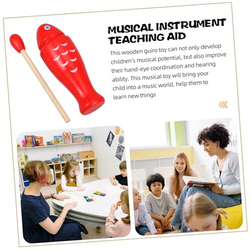 Yardwe 1Set Wooden Block Percussion Instrument for Rhythm Stick Musical Compact Lightweight for Teaching Basic Rhythm Techniques for Home Classroom Use