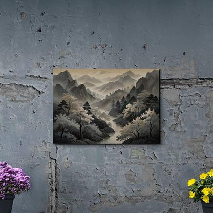 Japanese Wall Art, Minimalist Wall Art, Neutral Abstract Art, Modern Minimalist, Zen Wall Art, Zen Printed Wall Art, Japanese Art Print, Canvas, Decor