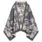 EXTREE Scarfs for Women Pashmina Silky Shawl Wrap for Evening Dressing Blanket Open Front Poncho Cape