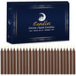 24 Pack Brown Spell Chime Candles – Premium Mini Unscented Taper Candles for Rituals, Prayer, Meditation, Altar, Spells – 4" Tall – Ideal for Witches & Spiritual Practices - color: Brown