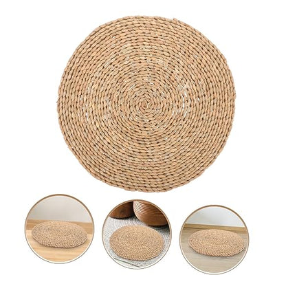 Elegant Meditation Pillow Yoga Seating Mat Handmade Craftsmanship Woven Floor Cushion for Home