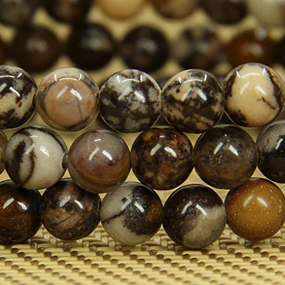 Angelstones Handmade Natural Healing Gemstone 6mm Round Beads Stretch Crystal Bracelet 7 Inch Unisex - color: African Pink Agate