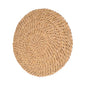 Woven Round Meditation Cushion Floor Pillow Thick Genuine Straw Pad 1.5cm Thick 40cm Diameter Indoor Seating Cushion for Yoga and Meditation