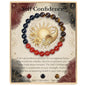 Bivei Protection Bracelet, Strength Crystal Healing Bracelet 8MM - Spiritual Stretch Beaded Jewelry for Women Men Gift - color: Self Confidence