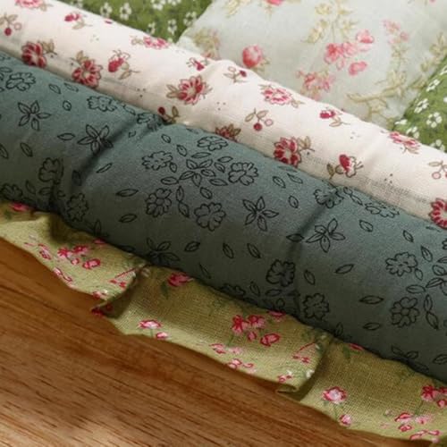 Rural Style Meditation Floor Pillow, Square Large Pillows Seating for Adults, Tatami Living Room Seat Cushion,50X50CM(Green #1)