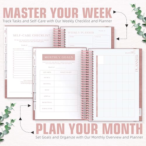 Planners with Purpose Self-Care and Gratitude Journal Bundle – Guided Daily Reflection, Manifestation, & Mindfulness Planner – 90-Day Wellness Journal for Personal Growth, Positivity, and Gratitude