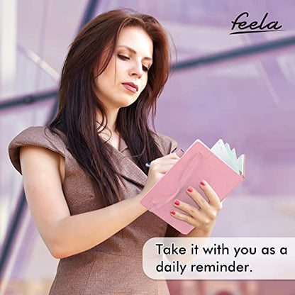 feela 24 Pack Journal Notebook Bulk for Work, Business Notebook Hardcover Lined Writing Journal with Pen Holder for Men Women Note Taking, with 24 Black Pens, 120 GSM, 5.1”x8.3”, A5, Rose Pink - color: 24 Rose Pink
