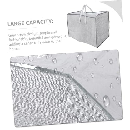 Zerodeko Multi Functional Large Storage Bag with Zipper for Clothes Blankets and Luggage Versatile Organizer for Home Travel and Moving Arrow Design for Closet