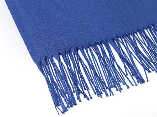 Cindy & Wendy Pashmina Shawls and Wraps Scarf for Women Soft Large Winter Shawl for Evening Dress Wedding Party - color: Royal