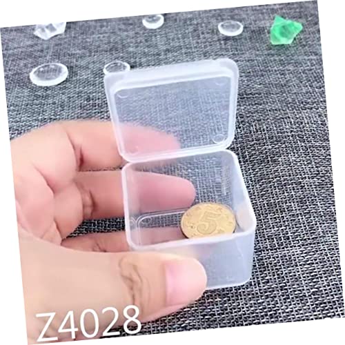 SHERCHPRY 50pcs Mini Clear Plastic Storage Boxes Transparent Tool Organizers for Daily Use Versatile Component Storage Case for Home Maintenance