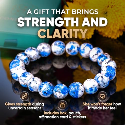 Spiritual Bracelets for Women & Men, Healing Crystal Bracelet with Natural Stones for Meditation, Chakra Alignment & Inner Transformation - style: Rare K2 Stone Bracelet of Spiritual Adventure