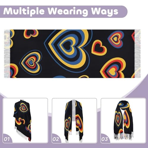 Ladies Warm Autumn Scarf Pashmina Wraps Shawl Winter Cozy - color: Picture (377)