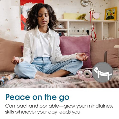 Zenimal Teen and Adult Meditation Audio Player - Patented Screen-Free Mindfulness Device with 9 Audio Meditations and 60 Minutes of Soothing Sounds and Music, Jade Sandstone
