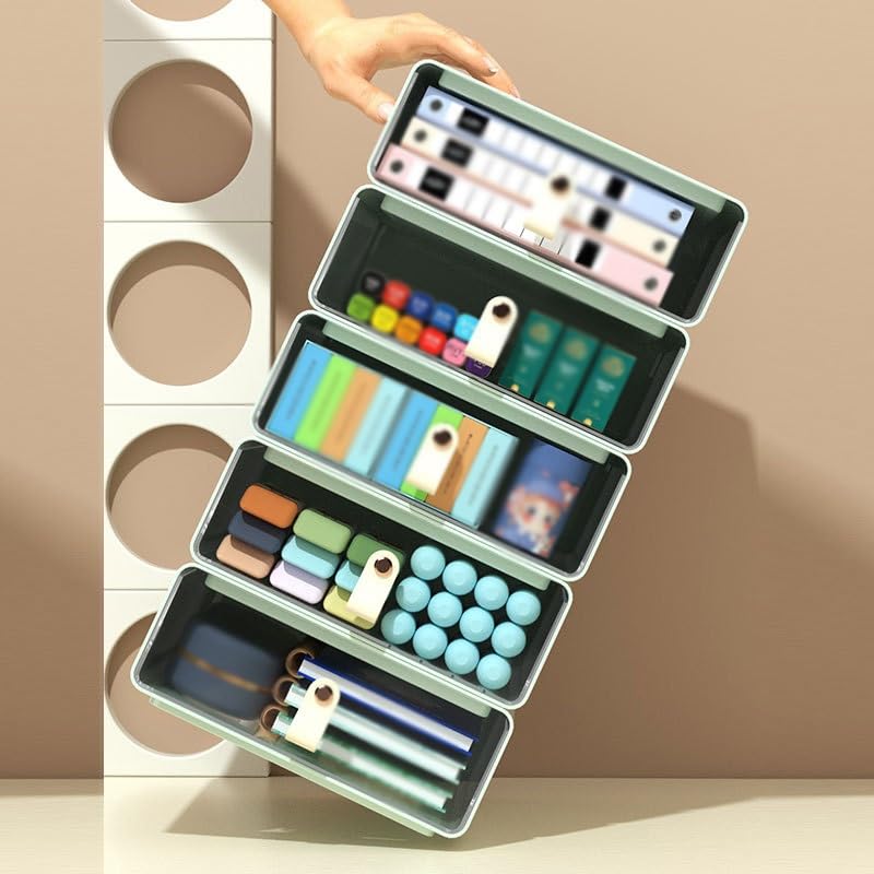 HBJWOV Desktop Storage Box With Lid Sundries Kitchen Organizer Toy Storage Baskets Home Supplies(D) - color: D