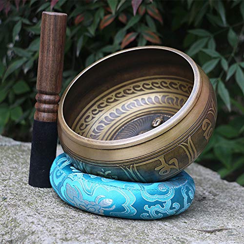 Nepal Handmade Buddha Tibet Bowl Bowl Ritual Music Therapy Copper Copper Singing Bowl