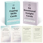 108 Mindfulness Cards for Coping Skills & Mind Brain Emotional Insight Cards - Somatic Therapy for Stress Relief & Anxiety - CBT, Grounding, Self Care Techniques for Teens | Adults | Therapists