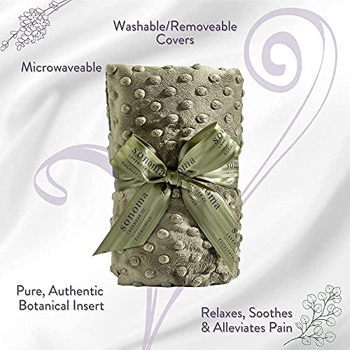 Sonoma Heated Luxury Spa Wrap - Eucalyptus - color: Green Dot