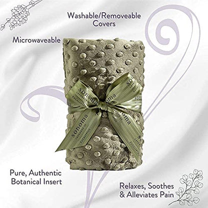 Sonoma Heated Luxury Spa Wrap - Eucalyptus - color: Green Dot