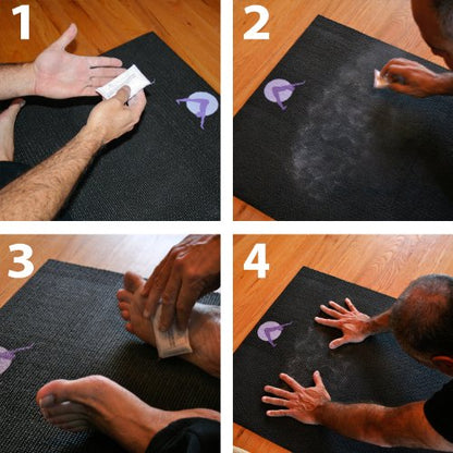 AURORAE Classic/Printed Extra Thick and Long Yoga Mat. Slip Free Rosin included - color: Midnight