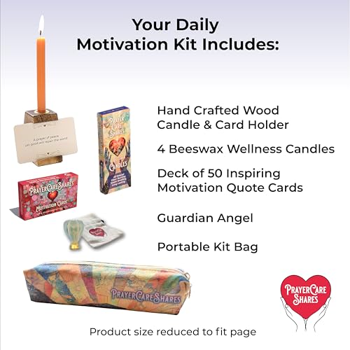 Daily Motivational Quotes- Portable Motivational Kit with 50 Assorted Daily Motivation Cards for Positive Mindset and Inspirational Quotes. Everyday Motivational Wellness - style: Motivations Kit- 50 Motivation Cards