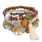 Stackable Stretch Bracelets for Women Tree of Life Bead Bracelet Boho Jewelry - color: 1-Tree-White