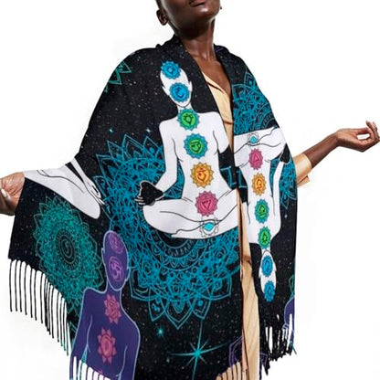 Big Oversized Long Scarves Pashmina Shawl Wrap Women gifts - color: Picture (647)